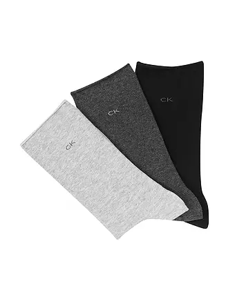 CALVIN KLEIN | Socken 3-er Pkg dark grey melange | 